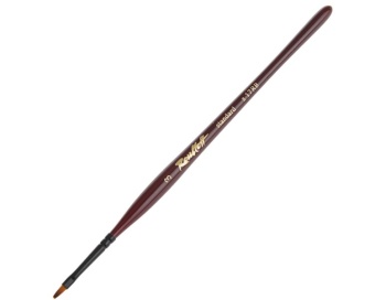 Кисть Roubloff серии 17RB STANDARD №3, синтетика, имитация колонка, плоская, фигурная ручка