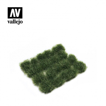Vallejo Scenery Wild Tuft Strong Green Имитация ярко-зеленая трава, сухой пучок, высота 12 мм