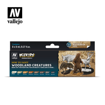 80254 Набор красок Vallejo Woodland Creatures (8 цв.)