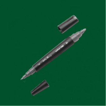 Маркер двусторонний акриловый Fat&Skinny FSTA-12 viridian green