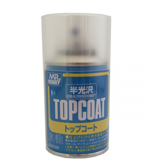 Mr. Hobby Лак художественный Topcoat Semi-gloss Spray 86 мл