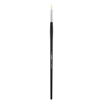 Кисть для акрила Sketchmarker 351 №6, жесткая синтетика, круглая, ручка длинная