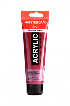 Краска акриловая Amsterdam туба 120 мл №567 Permanent red violet