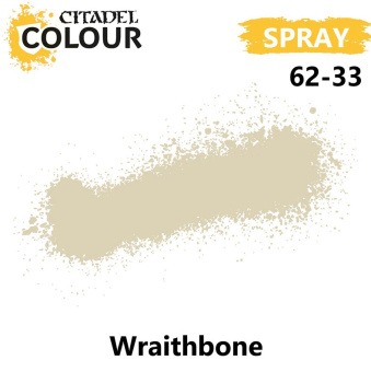 Аэрозольная краска Citadel Wraithbone, 400 мл 62-33