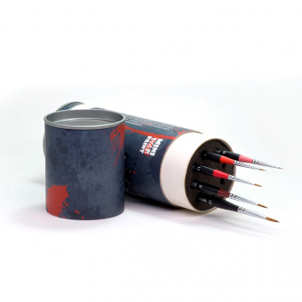 Набор кистей MiniWarPaint серии Regular с пеналом-тубусом