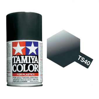 Краска Tamiya TS-40 Metallic Black (Черный металлик) 100 мл