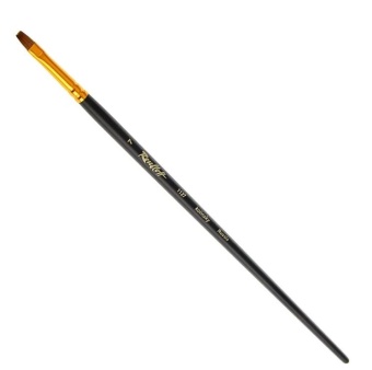 Кисть Roubloff серии 1127 №7, колонок, плоская, длинная ручка