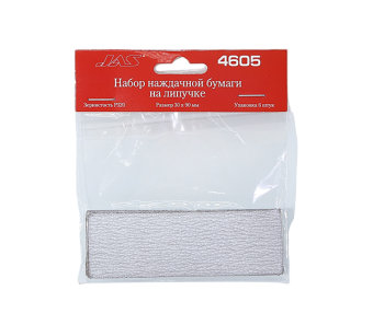 JAS 4605 Наждачная бумага на липучке P320 30 x 90 мм, 6 шт.
