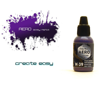 Краска Pacific88 M39 AERO Сталь жженая серо-фиолетовая (Burnt grey-purple steel) 18 мл