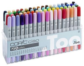 Набор маркеров Copic Ciao Set A 72 шт. в пластиковой упаковке