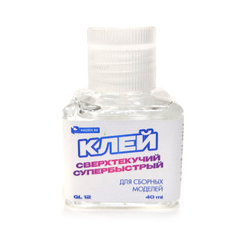 Pacific88 GL12 Клей для моделей сверхтекучий супербыстрый, 40 мл