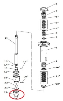 Iwata 94938310 Адаптер всасывающего клапана для насосов iCon
