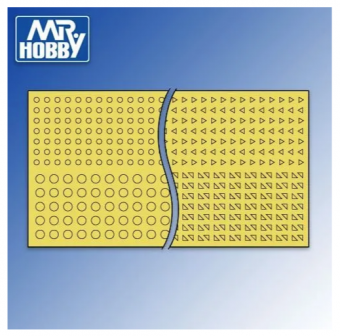 Mr. Hobby GT-71 Mr. Masking Sheet Round & Triangle Маскировочная лента, круги и треугольники 3-5 мм