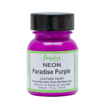Краска для кожи и ткани Angelus Leather Acrylic Paint 124 Neon Paradise Purple, 29,5 мл