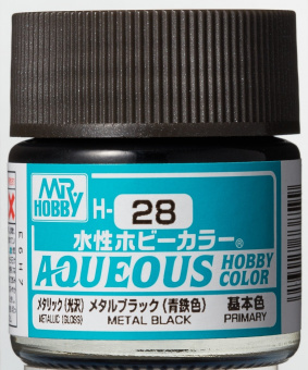 Mr. Hobby Краска 10 мл H28 METAL BLACK