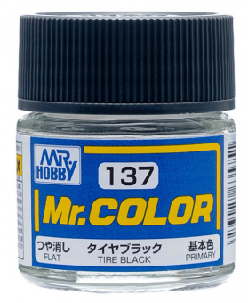 Mr. Hobby Краска 10 мл C137 TIRE BLACK