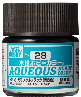 Mr. Hobby Краска 10 мл H28 METAL BLACK
