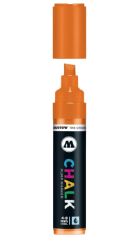 Маркер меловой Molotow Chalk 4-8 мм neon orange (неон оранжевый)