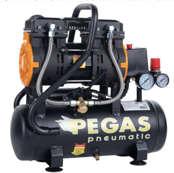 Бесшумный компрессор Pegas Pneumatic PG-602 безмасляный