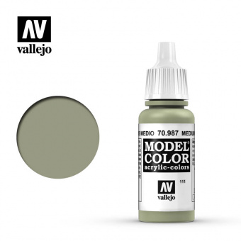 111. 70987 Краска Vallejo Model Color Medium Grey (Средний серый)