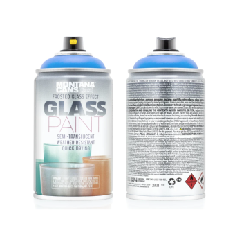 Аэрозольная краска Montana GLASS PAINT Bay Blue/ голубой, 250 мл