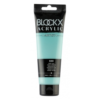 Вода зеленая, краска акриловая Blockx Artist, 250 мл
