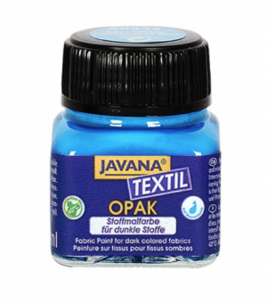 Нерастекающаяся краска по темным тканям C.Kreul Javana Tex Opak голубая 20 мл