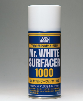 Mr. Hobby Краска-грунтовка в баллончике Mr. White Surfacer 1000, 170 мл