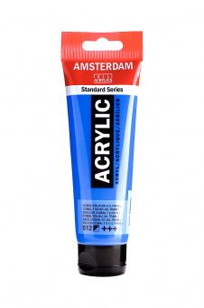 Краска акриловая Amsterdam туба 120 мл №512 Cobalt Blue (Ultramarine)