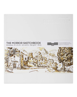 Sketchmarker Pushkinskiy Скетчбук The Mirror 21х21 см, 50 л, 220 г, твердая обложка, цв. белый