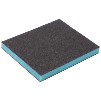 HANKO Шлифовальная губка 2-сторонняя Sponge Pads Blue 120x98x13 мм #150 Very Fine