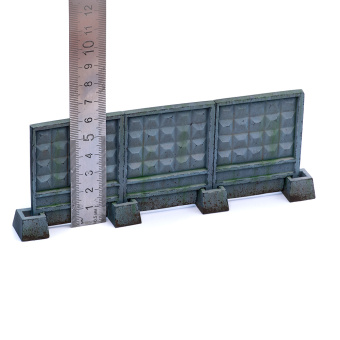 MiniWarPaint Забор секционный ПО-2 размер S (3 панели + 4 опоры)