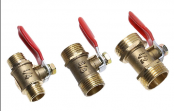 Pegas Краник шаровой латунный, резьба наружная 3/8"