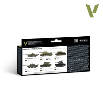 71613 Набор красок Vallejo Russian Greens (1928’s to Present) (8 цв.)