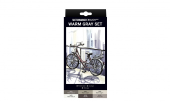 Набор маркеров Sketchmarker Brush 6 WARM Gray Set (6 шт. в картонной коробке)
