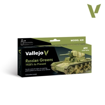 71613 Набор красок Vallejo Russian Greens (1928’s to Present) (8 цв.)
