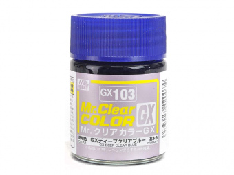 Mr. Hobby Mr. Color Лак эмалевый глянцевый Deep Clear Blue, 18 мл