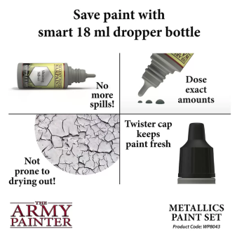 Набор красок Army Painter – Warpaints Metallics Paint Set