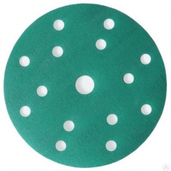 Schtaer FILM Абразивный диск P180 d150 мм зеленый, 15 отв. (набор 10 шт.)