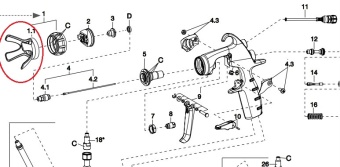 Защита воздушного колпачка Iwata MSGS-200