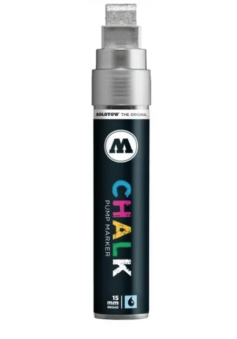 Маркер меловой Molotow Chalk Metallic 15 мм silver (серебристый)