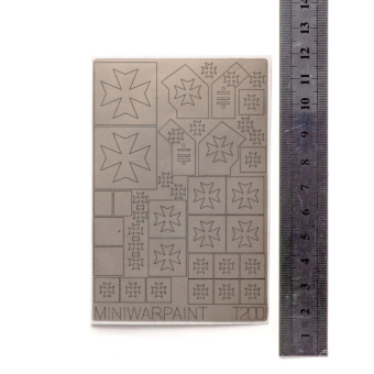 MiniWarPaint Маска окрасочная Black Templar's Rhino