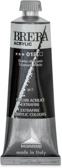 Краска акриловая Maimeri Brera Acrylic Белила титановые, 60 мл