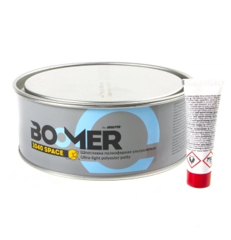 BOOMER 1040 Space Ультралёгкая полиэфирная шпатлёвка, 0,5 + 0,015 кг