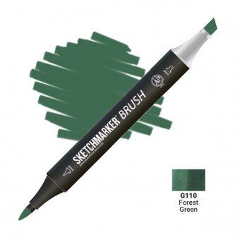Маркер SKETCHMARKER Brush G110 Forest Green