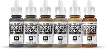 70204 Набор красок Vallejo WWII British Armour & Infantry (6 цветов)