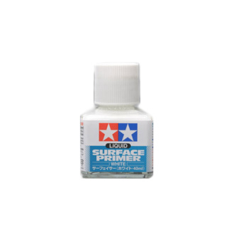 Tamiya Грунтовка жидкая белая для пластика, дерева, металла, 40 мл