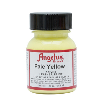 Краска для кожи и ткани Angelus Leather Acrylic Paint 197 Pale yellow, 29,5 мл