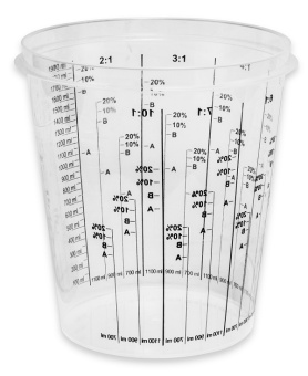 Интерколор Емкость пластиковая для смешивания красок 2,3 л, 200 шт.