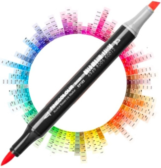 Набор Finecolour mini Brush 24 базовых цвета в кейсе